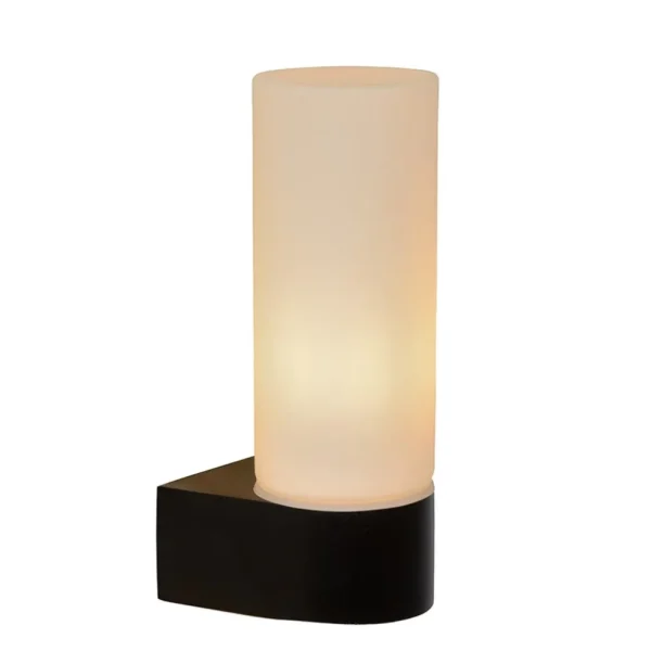 moderne_wandlamp_zwart_me_1-2.webp Cheap Straluma Moderne wandlamp zwart met opaal glas IP44