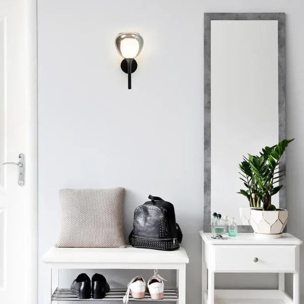 moderne_wandlamp_zwart_me_4-3.webp Cheap Straluma Moderne wandlamp zwart met smoke glas