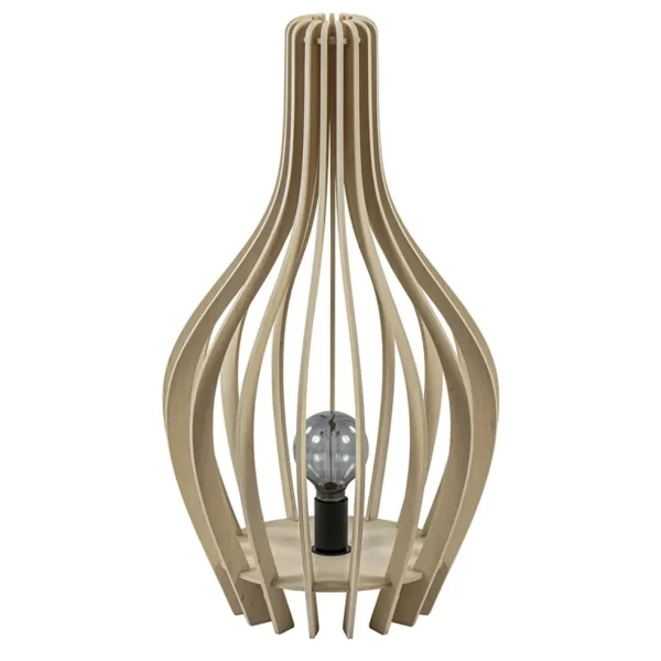 naturel_houten_tafelvloer_0.webp Flash Sale Straluma Naturel houten tafel/vloerlamp kegel met zwart