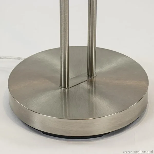 Best Sale Straluma Nikkel vloerlamp met LED uplighter en leeslamp