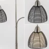 nikkel_vloerlamp_met_zwar_2.webp Store Straluma Nikkel vloerlamp met zwarte draad kapjes