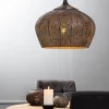 Best Sale Straluma Oosterse hanglamp Emine bruin/goud metaal