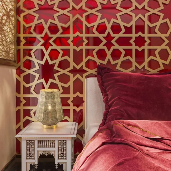 Discount Straluma Oosterse tafellamp lantaarn metaal goud