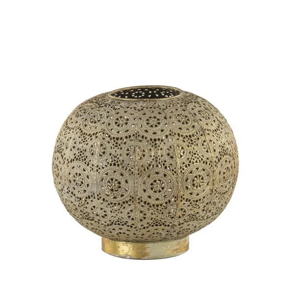 oosterse_tafellamp_rond_a_0.webp Best Sale Straluma Oosterse tafellamp rond antiek messing
