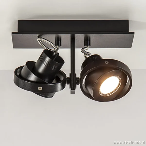 opbouwspot_balk_zwart_lic_1.webp Best Straluma Opbouwspot balk zwart 2-lichts gu10 incl