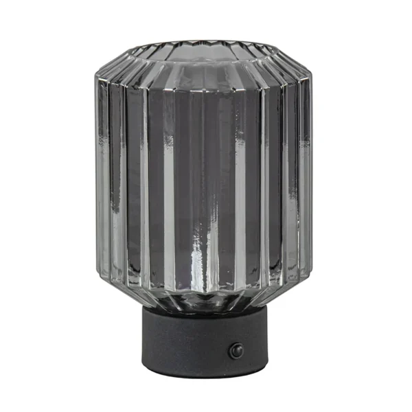 oplaadbare_led_tafellamp__0.webp Fashion Straluma Oplaadbare LED tafellamp op batterij titanium/zwart