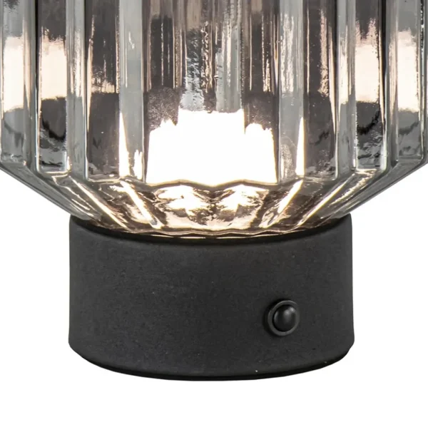 oplaadbare_led_tafellamp__2.webp Fashion Straluma Oplaadbare LED tafellamp op batterij titanium/zwart