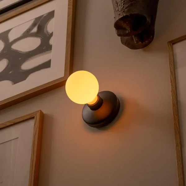 Sale Straluma Oplaadbare wandlamp zwart incl frosted lichtbron