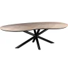 organische_eettafel_eiken_0.webp Sale Straluma Organische eettafel eiken met zwarte poot en visgraat