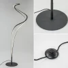 Outlet Straluma Organische vloerlamp zwart met dimbaar LED