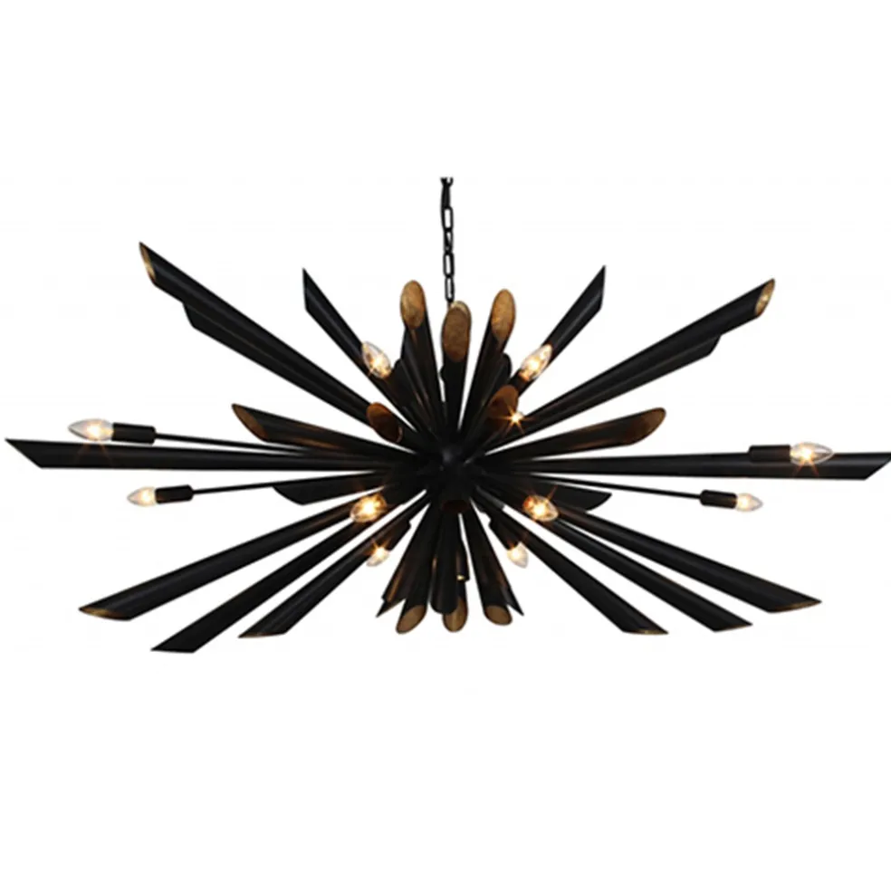 ovale_design_hanglamp_zwa_0.webp Outlet Straluma Ovale design hanglamp zwart metaal