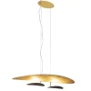 ovale_design_led_hanglamp_1.webp Outlet Straluma Ovale design LED hanglamp goldleaf met zwart