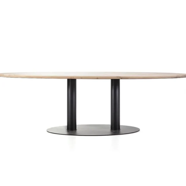 ovale_eetkamertafel_eiken_0.webp Store Straluma Ovale eetkamertafel eiken naturel 300x120 cm
