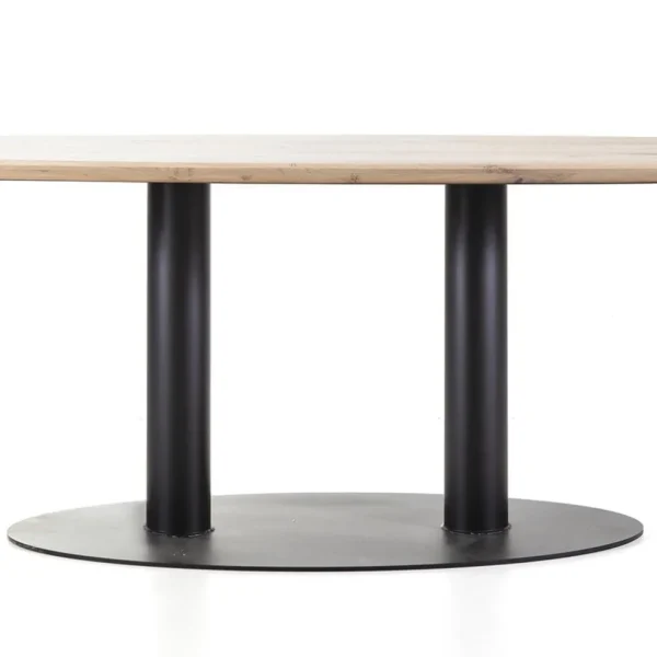ovale_eetkamertafel_eiken_2.webp Store Straluma Ovale eetkamertafel eiken naturel 300x120 cm