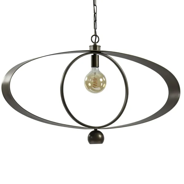 ovale_hanglamp_brons_meta_0.webp Sale Straluma Ovale hanglamp brons metaal E27 + GU10
