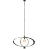 ovale_hanglamp_brons_meta_1.webp Sale Straluma Ovale hanglamp brons metaal E27 + GU10