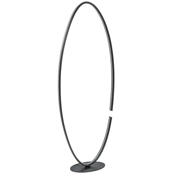 Clearance Straluma Ovale LED vloerlamp zwart inclusief dimmer