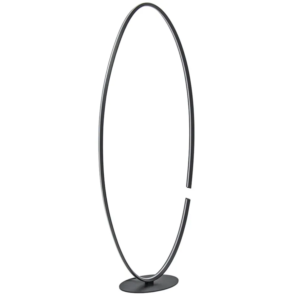 Clearance Straluma Ovale LED vloerlamp zwart inclusief dimmer
