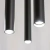 ovale_lichts_hanglamp_tub_2.webp Outlet Straluma Ovale 8-lichts hanglamp tubes zwart metaal
