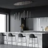ovale_lichts_hanglamp_tub_4.webp Outlet Straluma Ovale 8-lichts hanglamp tubes zwart metaal