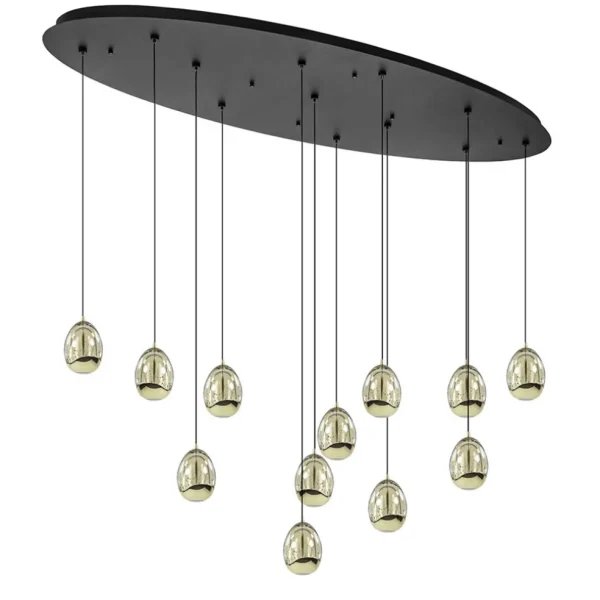 ovale_lichts_led_hanglamp_0.webp New Straluma Ovale 12-lichts LED hanglamp Golden Egg