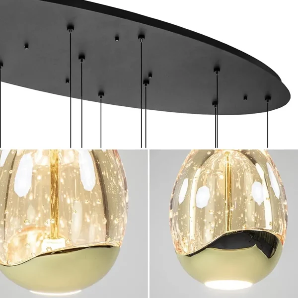 ovale_lichts_led_hanglamp_3.webp New Straluma Ovale 12-lichts LED hanglamp Golden Egg