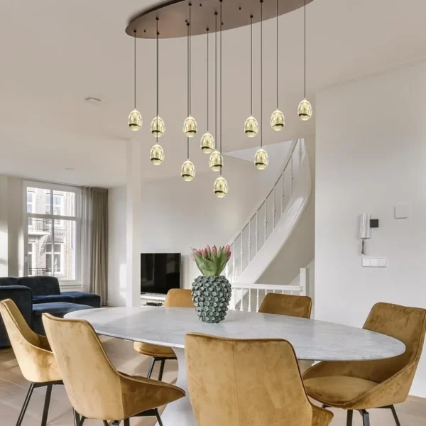 ovale_lichts_led_hanglamp_4.webp New Straluma Ovale 12-lichts LED hanglamp Golden Egg