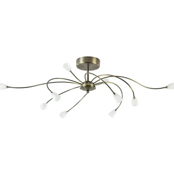ovale_plafondlamp_brons_i_0.webp Flash Sale Straluma Ovale plafondlamp brons inclusief LED dim to warm