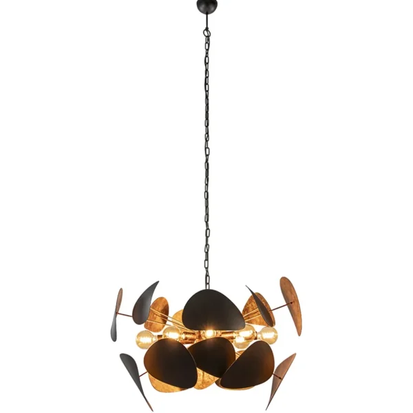 ovale_videlamp_textured_b_1.webp Cheap Straluma Ovale videlamp textured black met ambachtelijk brons