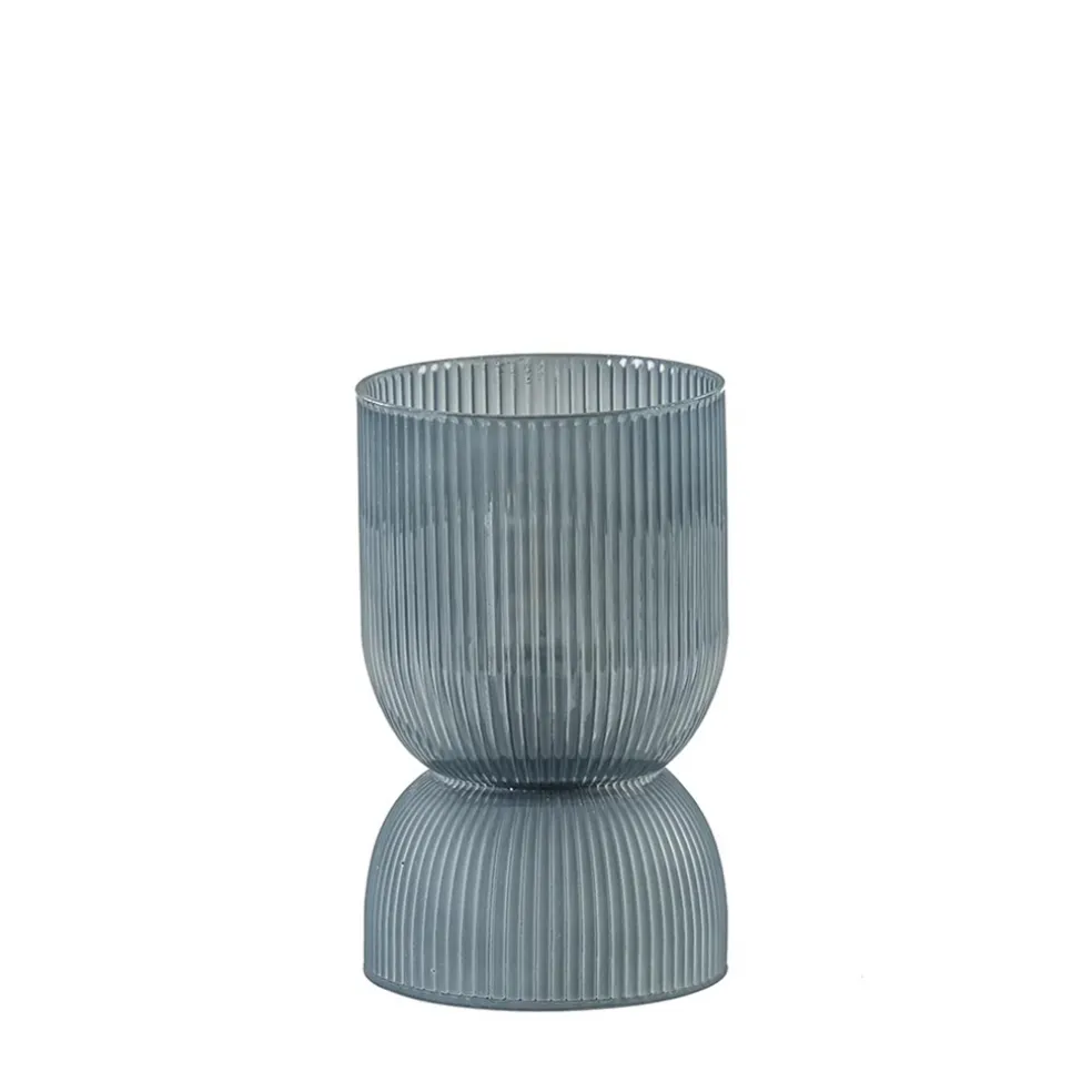 Fashion Straluma Phoebe kleine light and living tafellamp blauw-grijs op batterijen