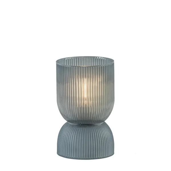 Fashion Straluma Phoebe kleine light and living tafellamp blauw-grijs op batterijen
