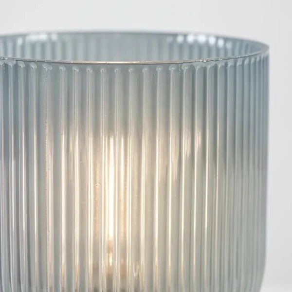 Fashion Straluma Phoebe kleine light and living tafellamp blauw-grijs op batterijen