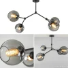 plafondlamp_armen_zwartsm_1.webp Hot Straluma Plafondlamp 4-armen zwart+smoke bolglas
