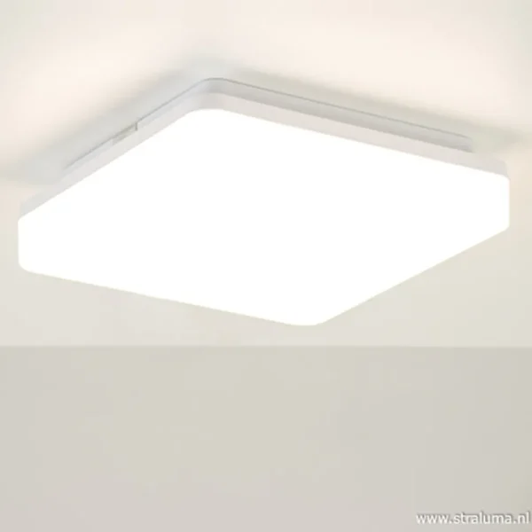 Hot Straluma Plafondlamp Basic Square 26cm wit
