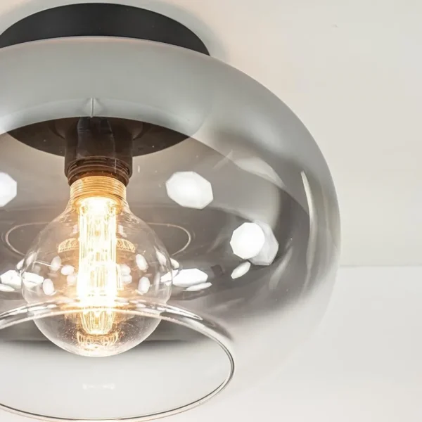 plafondlamp_bellini_zwart_2.webp Discount Straluma Plafondlamp Bellini zwart/smoke gradient glas