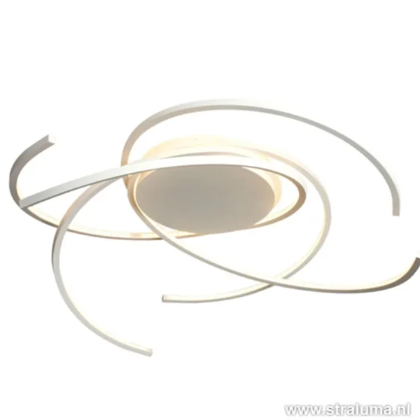 Fashion Straluma Plafondlamp bogen speels wit 80cm