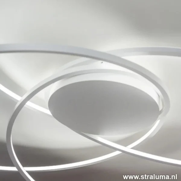 Fashion Straluma Plafondlamp bogen speels wit 80cm