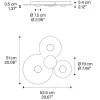 plafondlamp_bugia_triple__1.webp New Straluma Plafondlamp Bugia Triple glossy bronze