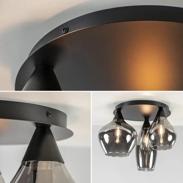 plafondlamp_cambio_l_zwar_3.webp Outlet Straluma Plafondlamp Cambio 3L zwart + smoke glas