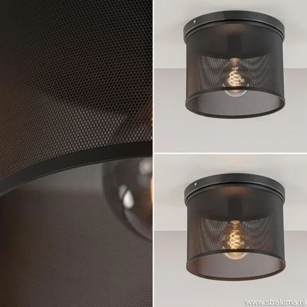 plafondlamp_cilinder_gaas_3.webp Cheap Straluma Plafondlamp cilinder gaas zwart 30cm