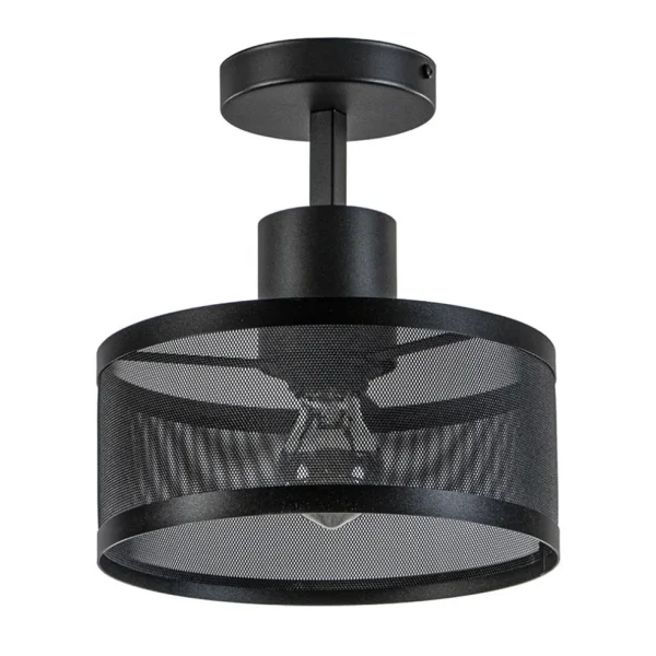 plafondlamp_cilinder_gepe_0.webp Hot Straluma Plafondlamp cilinder geperforeerd zwart