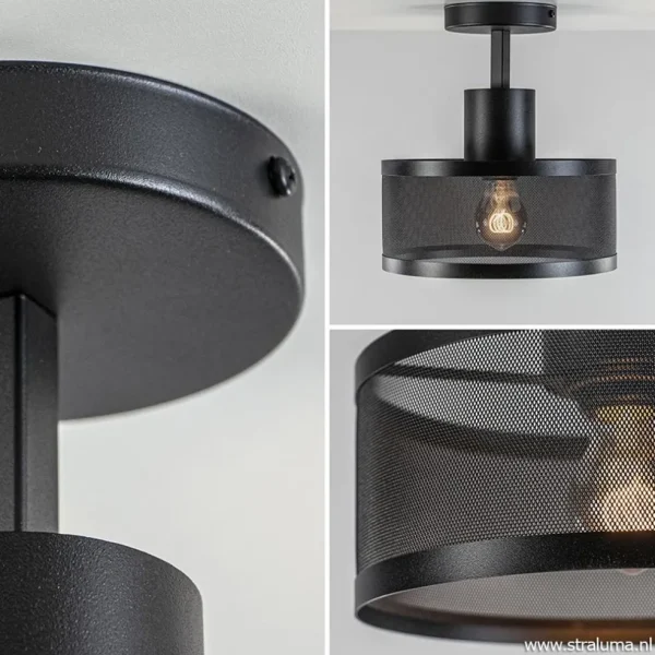 plafondlamp_cilinder_gepe_2.webp Hot Straluma Plafondlamp cilinder geperforeerd zwart