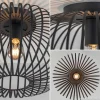 Discount Straluma Plafondlamp donut draad zwart 40cm