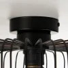 Hot Straluma Plafondlamp draad cilinder zwart 28cm