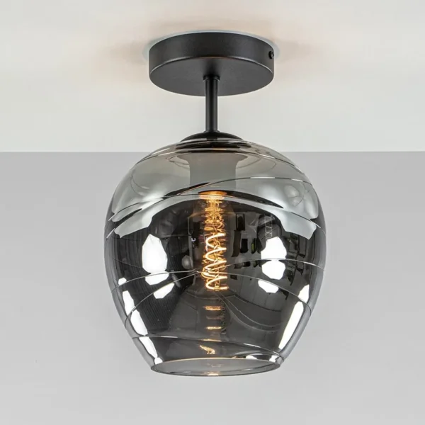 plafondlamp_fantasy_l_zwa_1.webp Discount Straluma Plafondlamp Fantasy 1L zwart + smoke glas