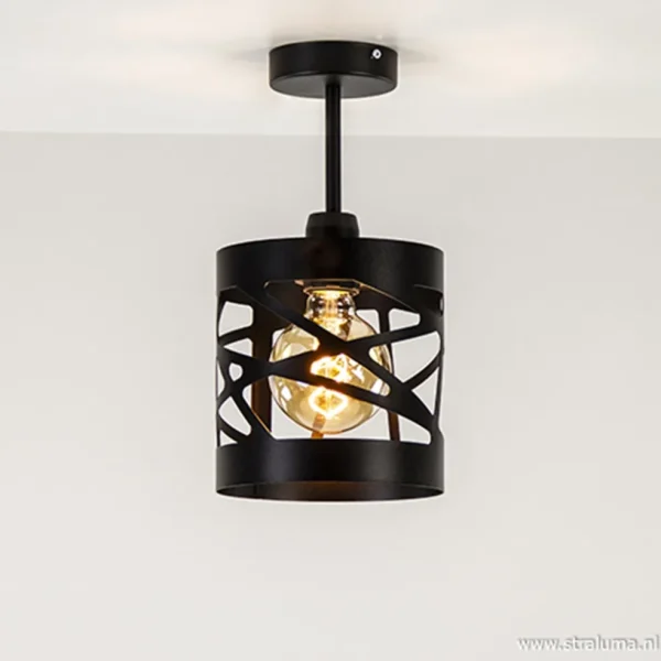 plafondlamp_frez_zwart_me_1.webp Fashion Straluma Plafondlamp Frez zwart metaal