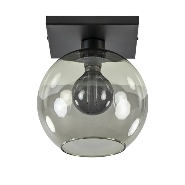 plafondlamp_globe__vierka_0.webp Flash Sale Straluma Plafondlamp Globe 25 vierkant zwart/smoke