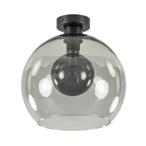 plafondlamp_globe_smoke_g_0.webp Discount Straluma Plafondlamp globe smoke glas 30cm