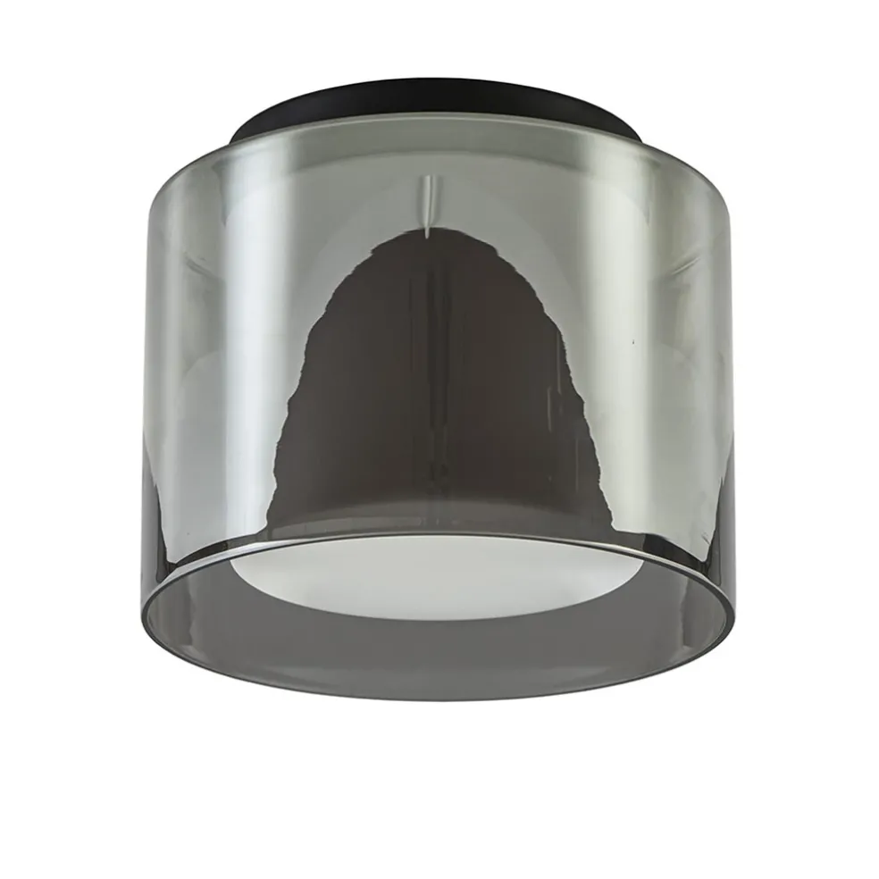 plafondlamp_ice_cm_zwarts_0.webp Flash Sale Straluma Plafondlamp Ice 23cm zwart/smoke IP44