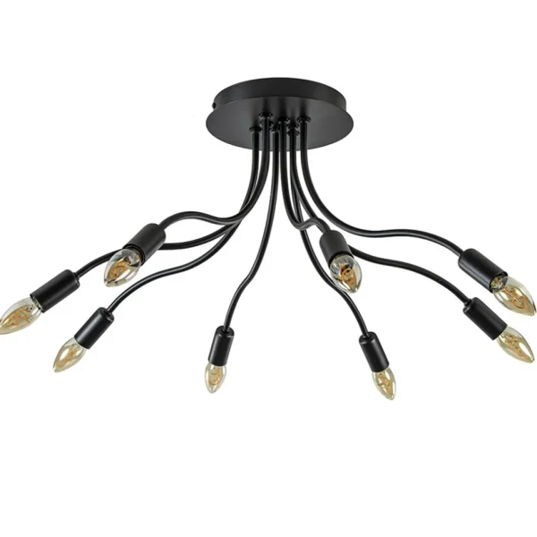 plafondlamp_kraken_klein__0.webp Hot Straluma Plafondlamp Kraken klein 8-armen zwart
